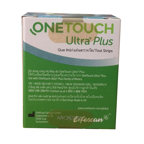 Que thử đường huyết onetouch ultra plus